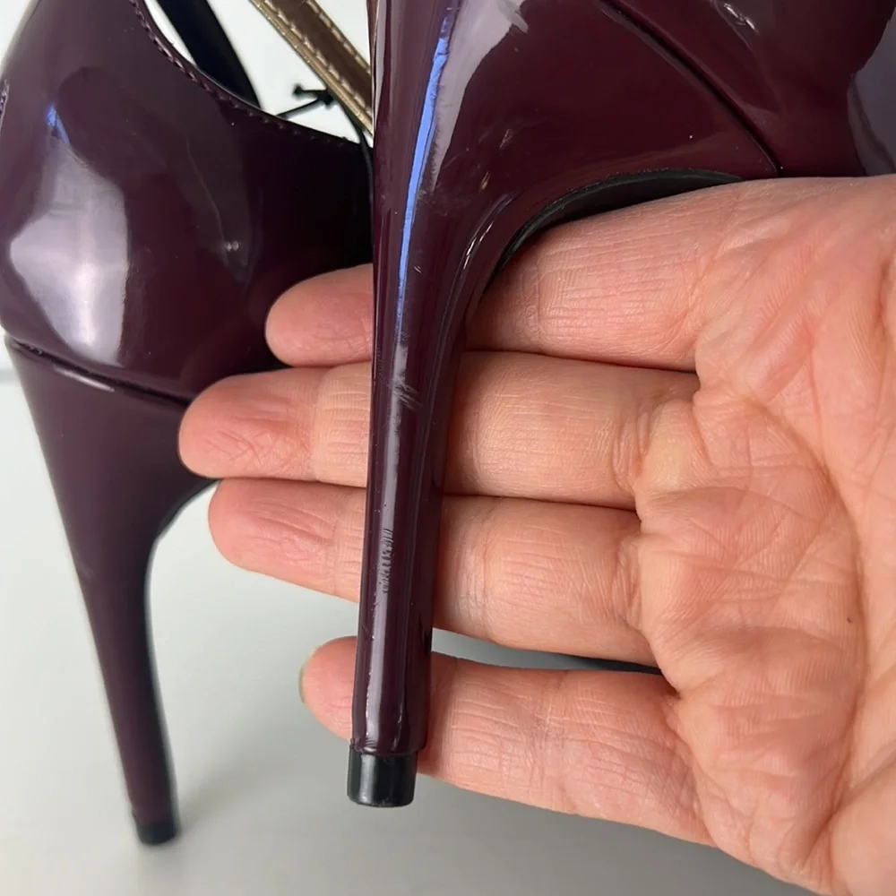 Marc Fisher Garlene Patent Leather Pointed Toe Heels - Picture 6 of 7